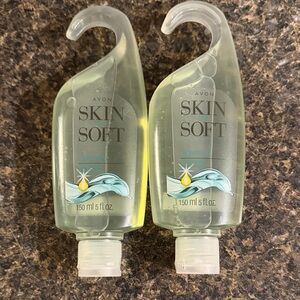 SKIN SO SOFT Original Avon Bath Gel Set of 2 Jojoba Oil Herbal Scent